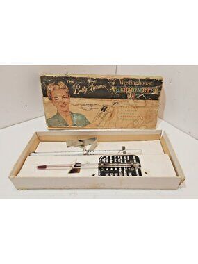 Vintage 1950's Westinghouse Betty Furnes Thermometer Set With Original Box
